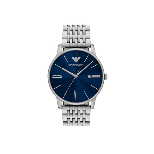 Minimalist, Blue Dial Gents Stainless Steel Watch