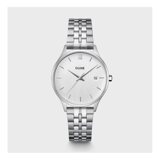 Minuit Date, Silver Dial, Ladies Stainless Steel Watch