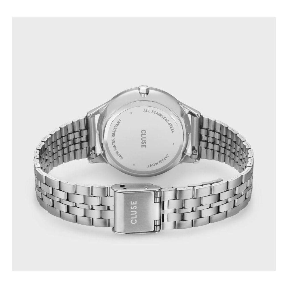 Minuit Date, Silver Dial, Ladies Stainless Steel Watch
