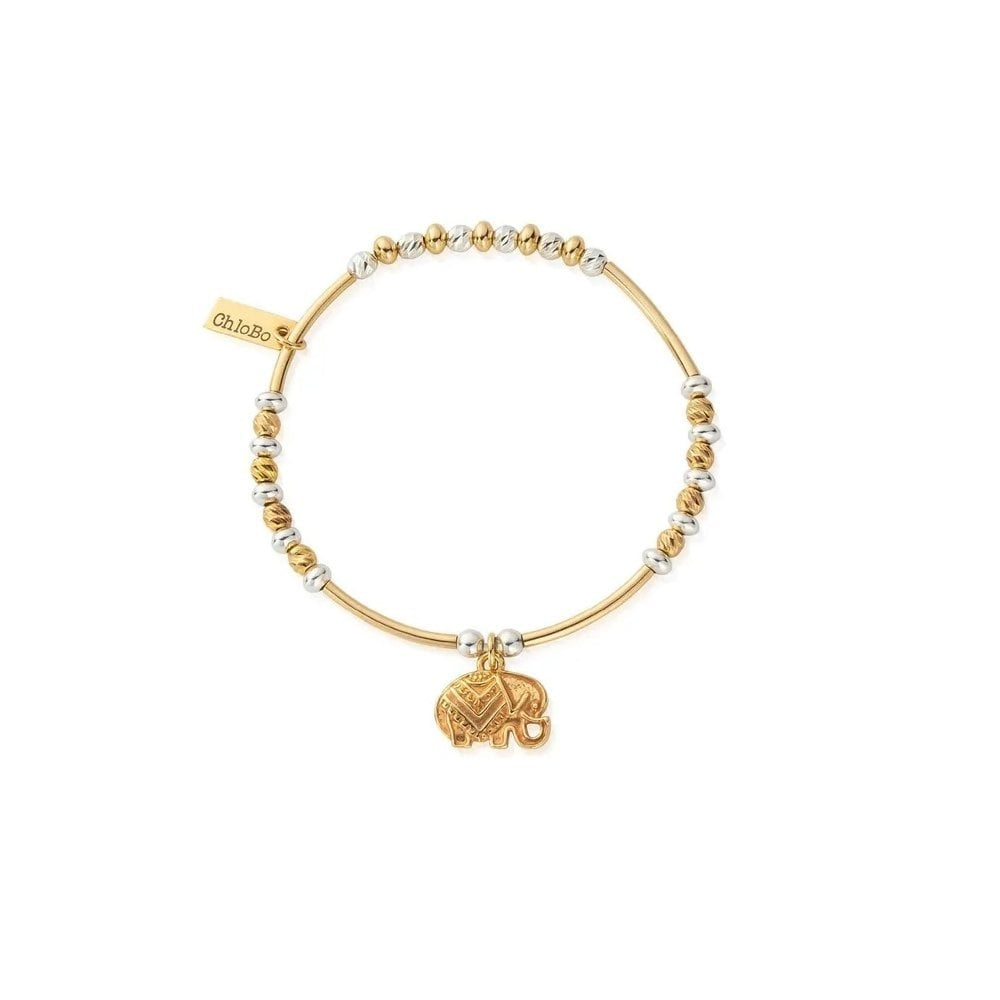 Mixed Metal Decorated Elephant Bracelet