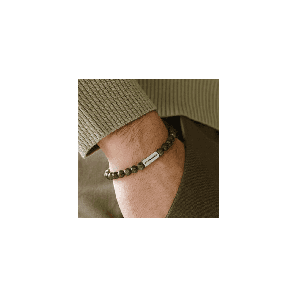 NATURAL NED DRAGON BLOOD 6MM ROUND GEMSTONE BRACELET