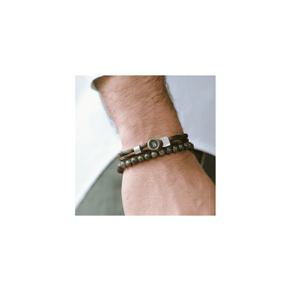 NATURAL NED DRAGON BLOOD 6MM ROUND GEMSTONE BRACELET