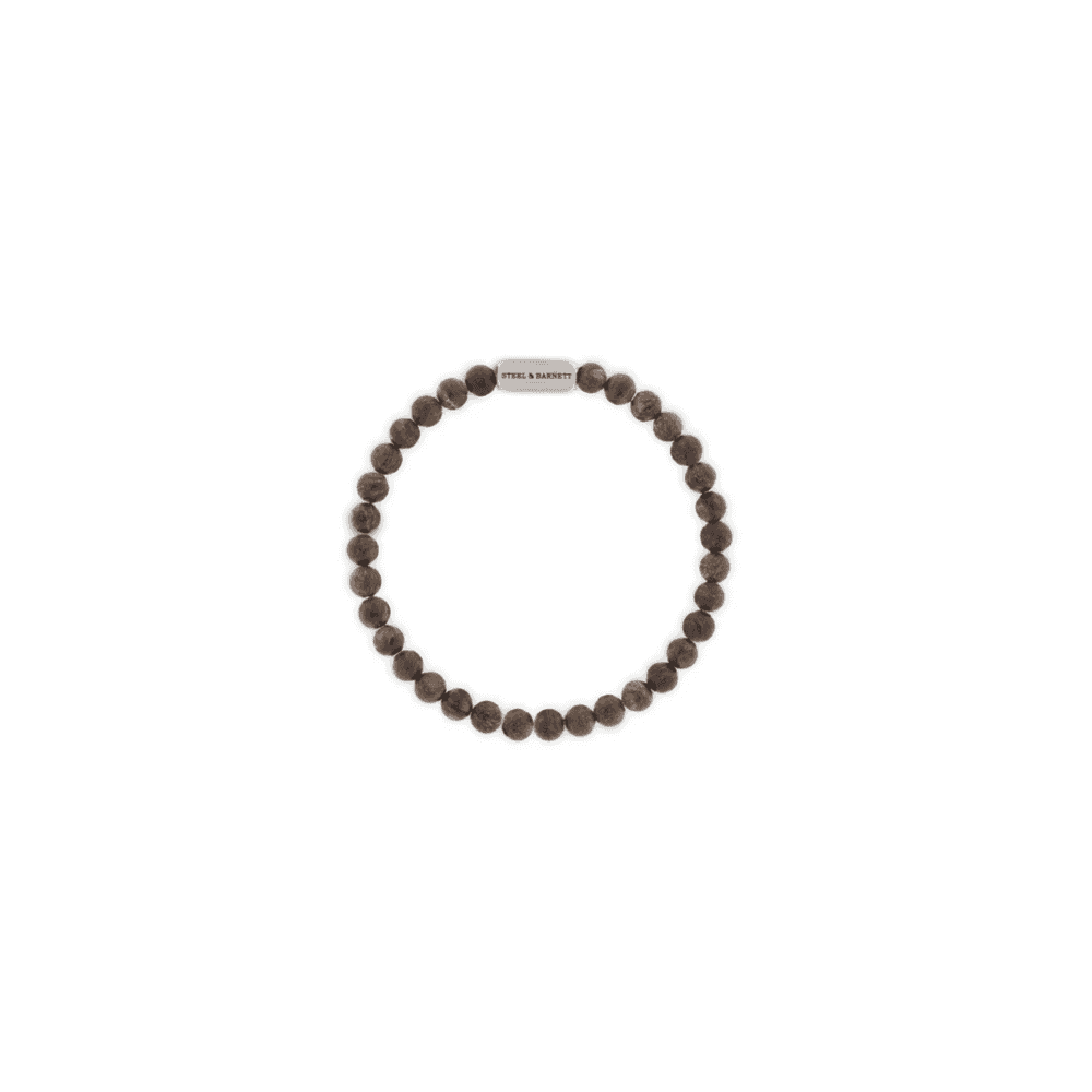 NATURAL NED MATTE BRONZITE 6MM ROUND GEMSTONE BRACELET