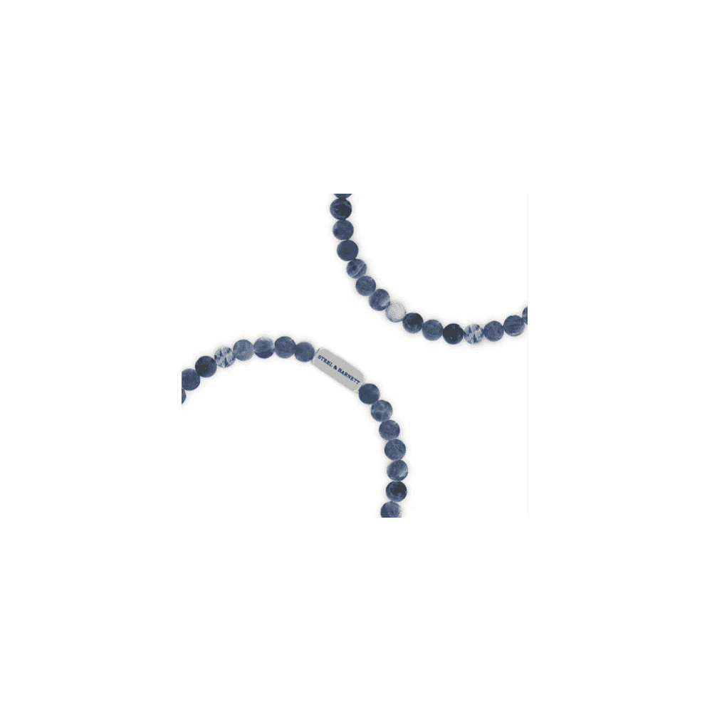 NATURAL NED MATTE SODALITE 6MM ROUND GEMSTONE BRACELET