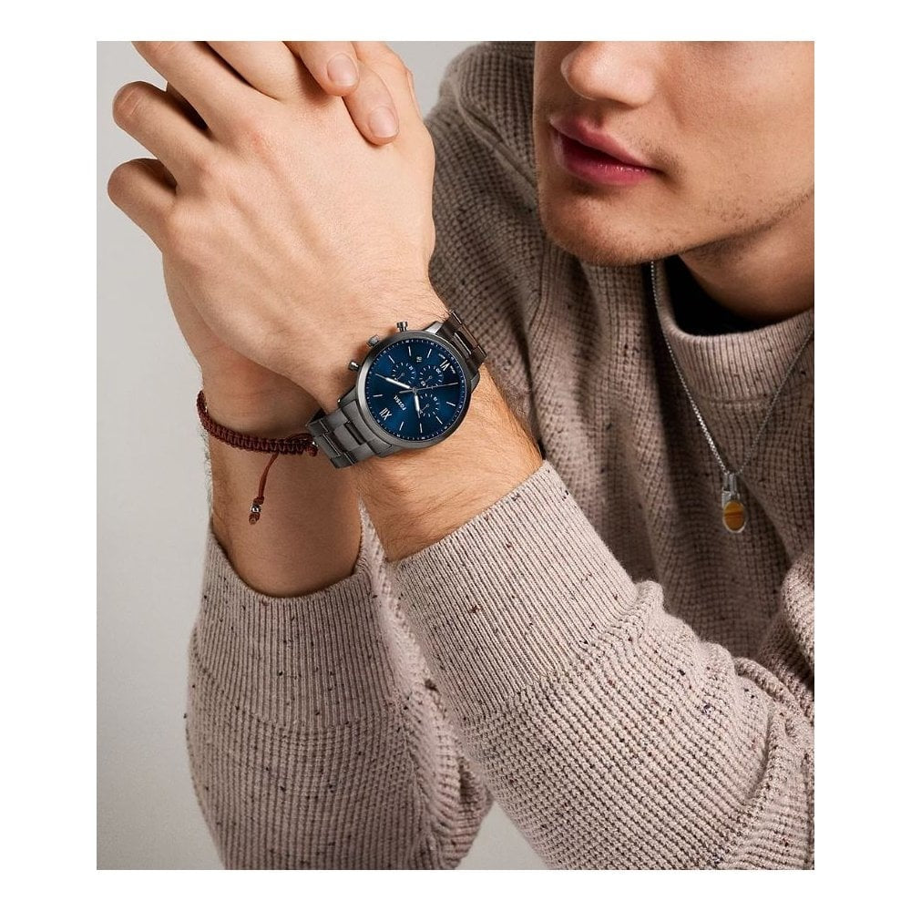 Neutra, Chronograph, Gents Smoke Stainless Steel Watch