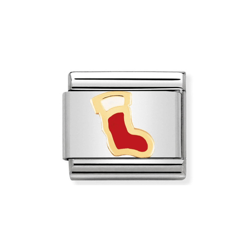 Nomination CLASSIC Gold Christmas Stocking Charm