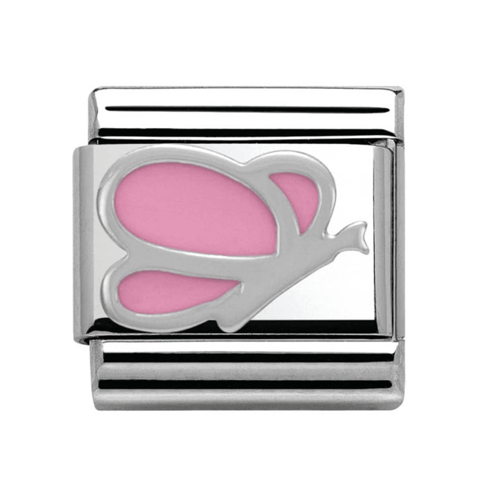 Nomination Ladies Composable Classic Pink Enamel Butterfly Charm