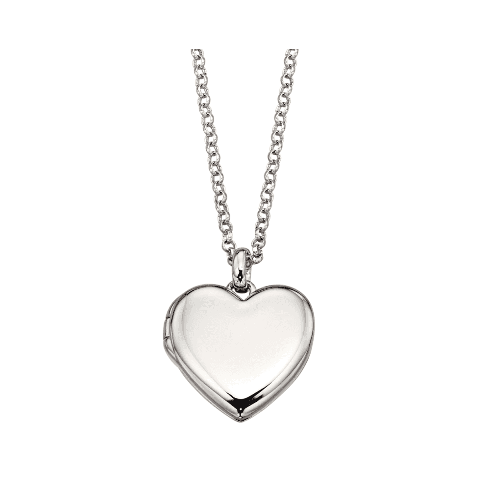 OLIVIA STERLING SILVER HEART SHAPED LOCKET