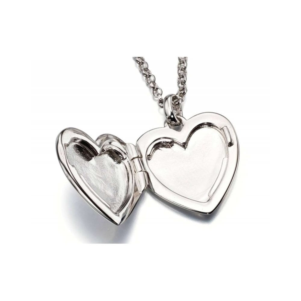 OLIVIA STERLING SILVER HEART SHAPED LOCKET