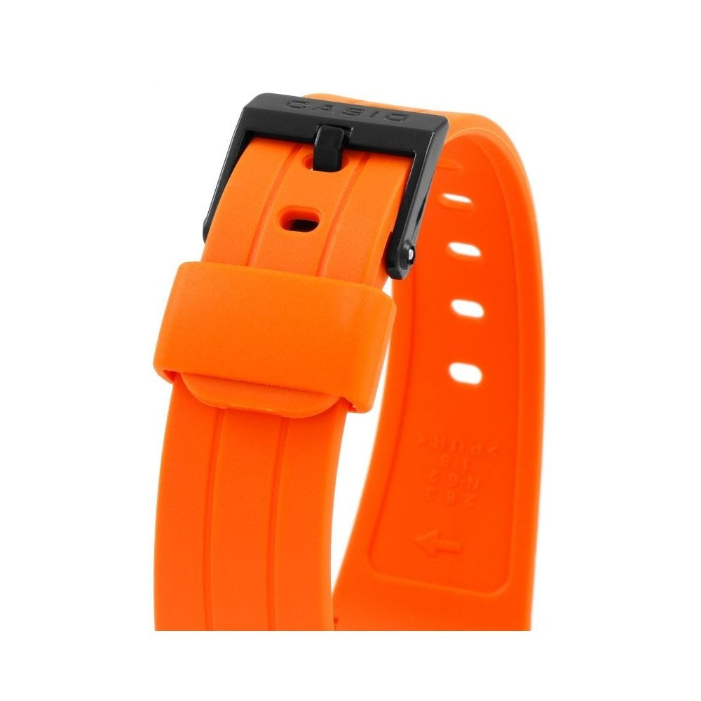 ORANGE RETRO CASIO DIGITAL WATCH WITH PLASTIC RESIN STRAP