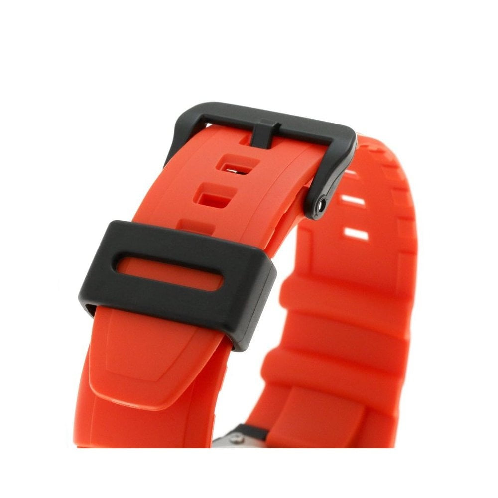 ORANGE SPORTS DIGITAL WORLD TIME WATCH WITH ORANGE RESIN STRAP