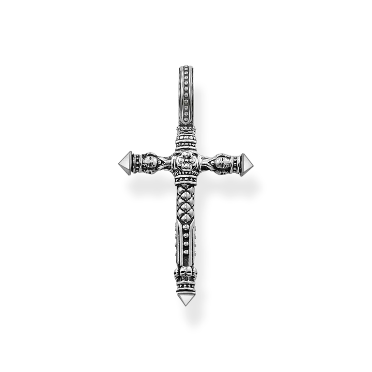 Thomas Sabo Sterling Silver Rebel at Heart Cross Pendant