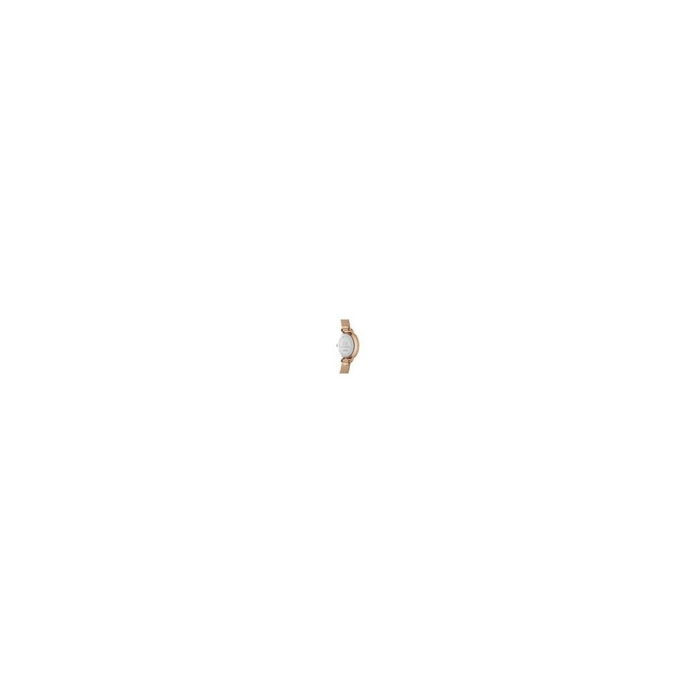 PETITE ROUND ROSE GOLD MESH BRACELET WATCH WITH WHITE DIAL