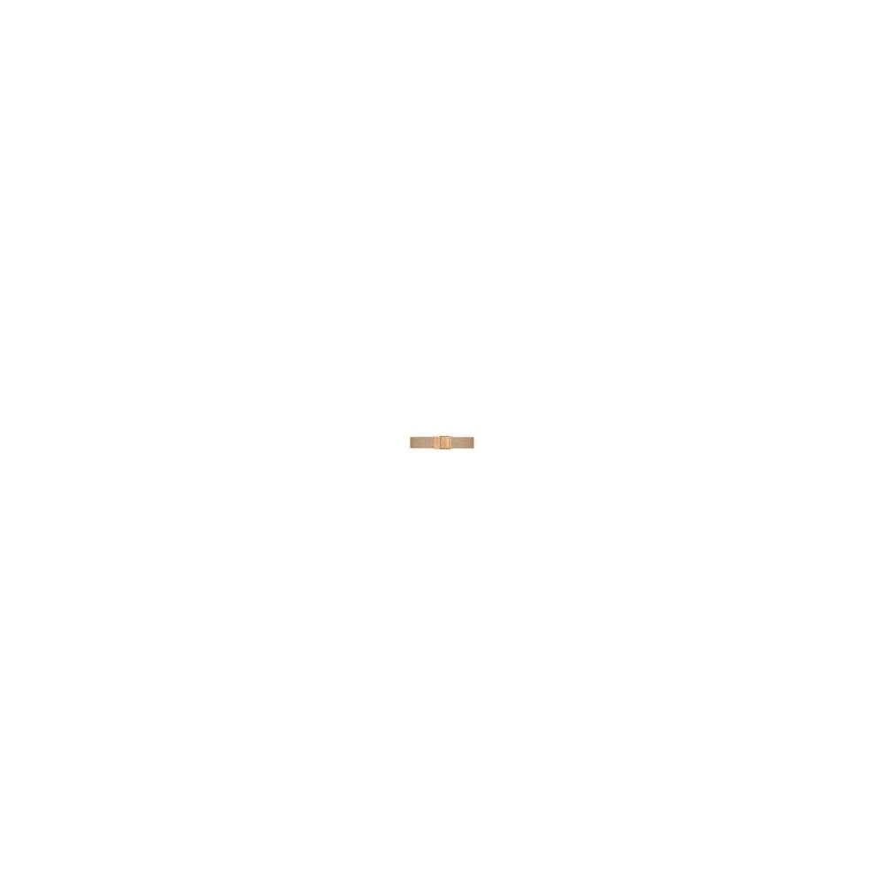 PETITE ROUND ROSE GOLD MESH BRACELET WATCH WITH WHITE DIAL
