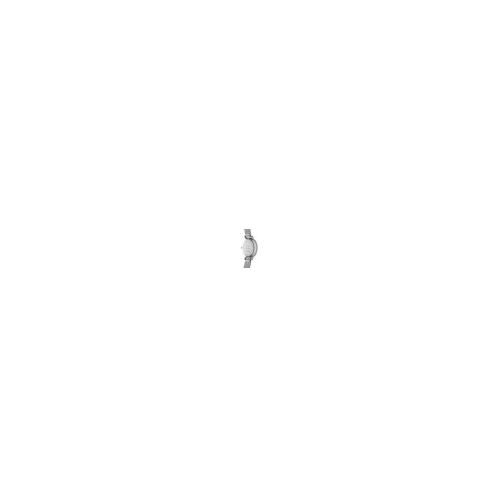 PETITE STAINLESS STEEL LADIES MESH BRACELET WATCH WITH 24MM WHITE DIAL