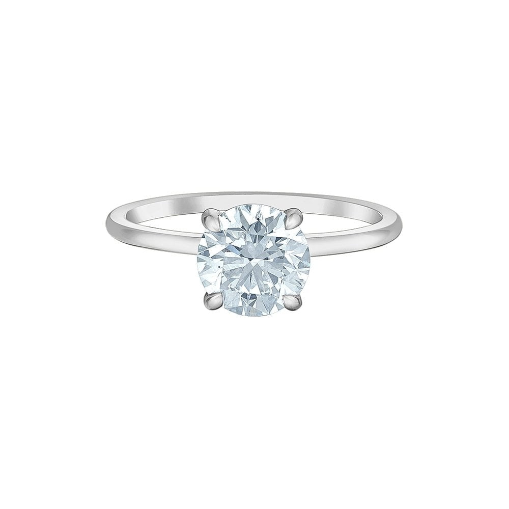 PLATINUM 1.50CT LAB DIAMOND SOLITAIRE ENGAGEMENT RING