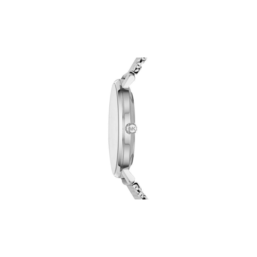 PYPER STAINLESS STEEL LADIES MESH BRACELET WATCH WITH SILVER DIAL