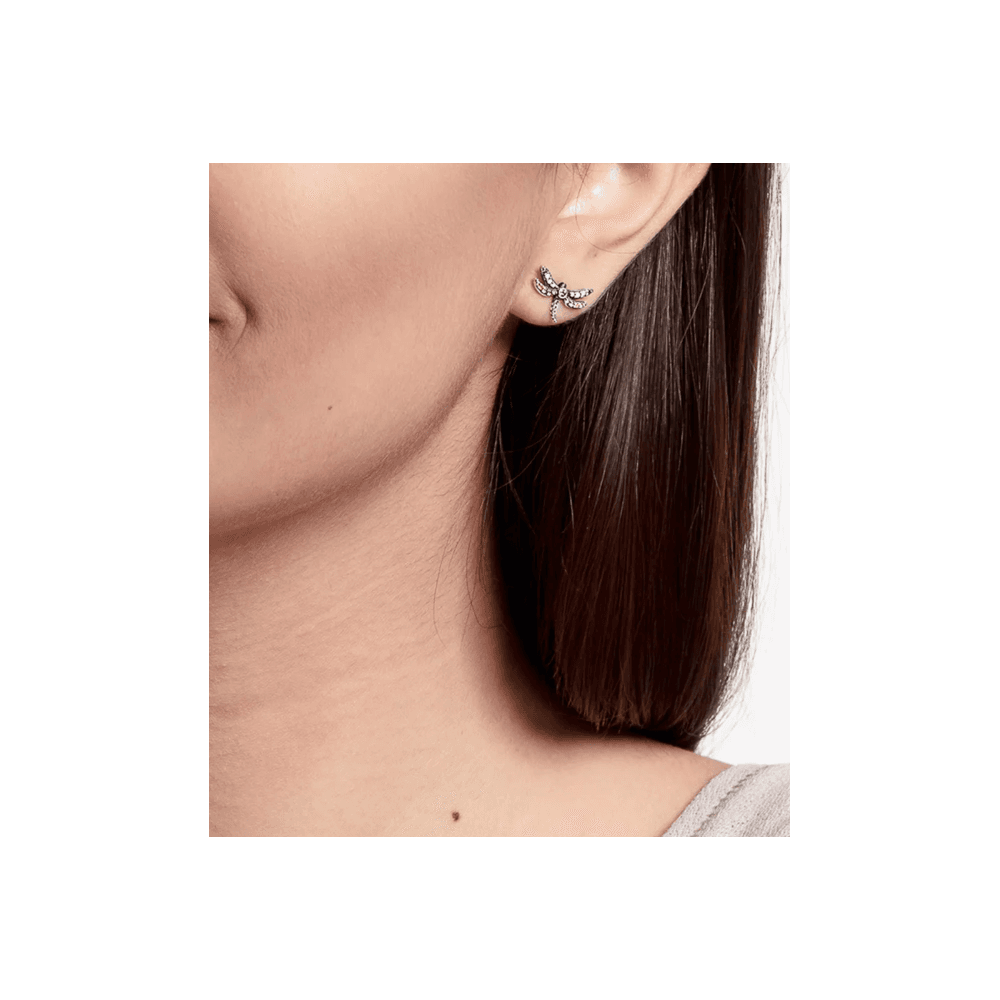 Paradise dragonfly sterling silver earrings