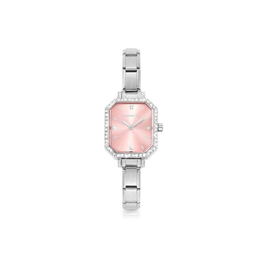 Paris watch with stones, Pink