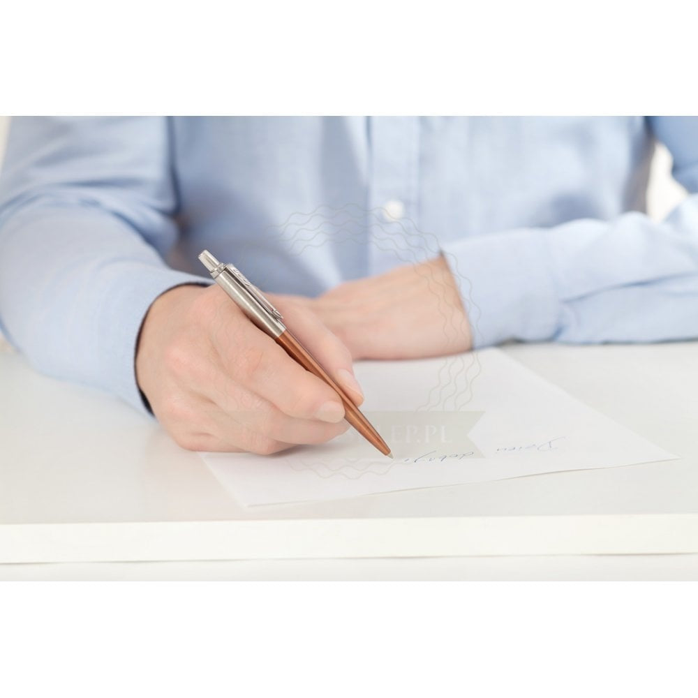 Parker Jotter Chelsea Orange Chrome Colour Trim Ballpoint Pen 
