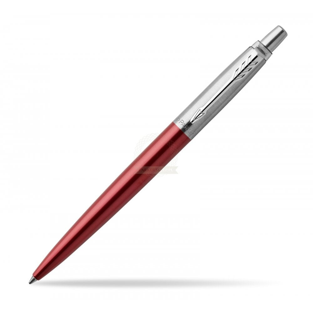 Parker Jotter Kensington Red Chrome Colour Trim Ballpoint Pen 