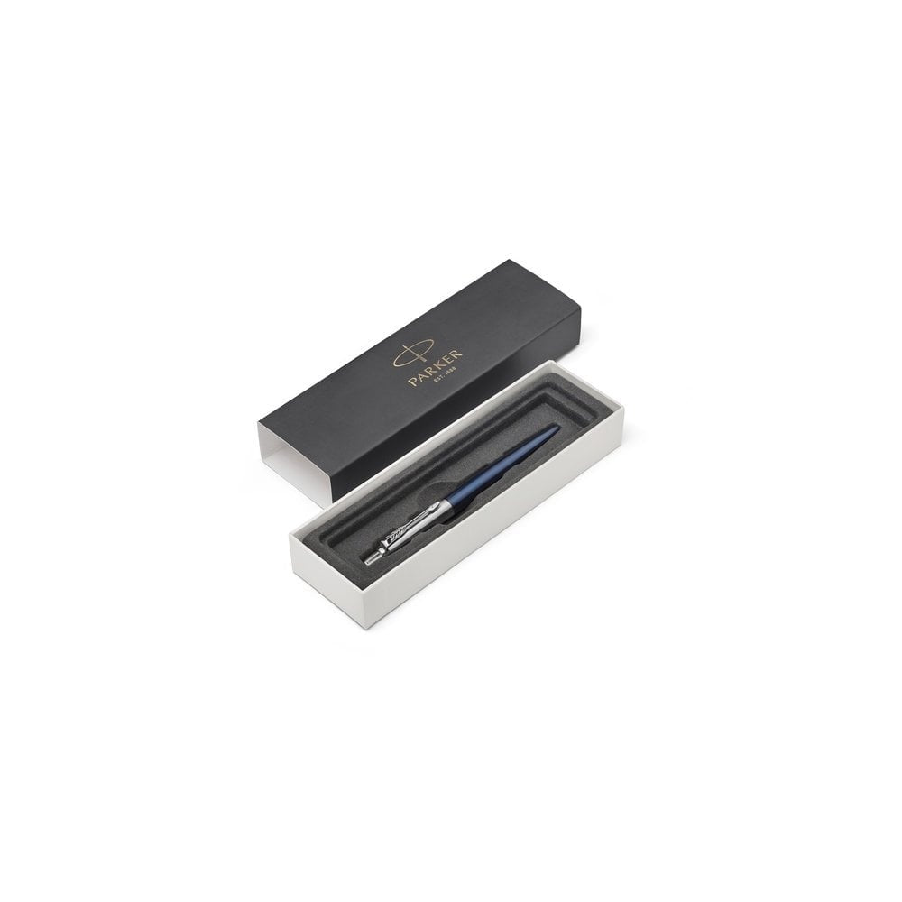 Parker Jotter Royal Blue Chrome Colour Trim Ballpoint Pen 
