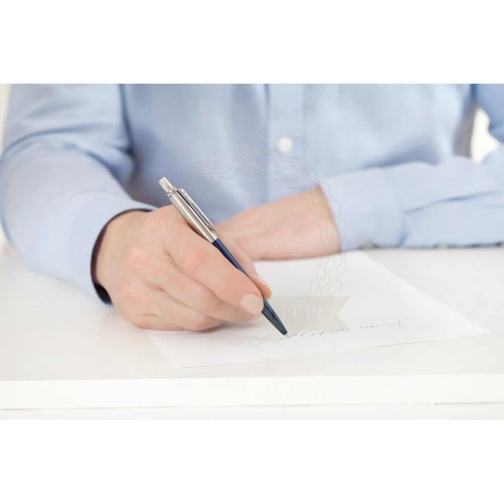 Parker Jotter Royal Blue Chrome Colour Trim Ballpoint Pen 