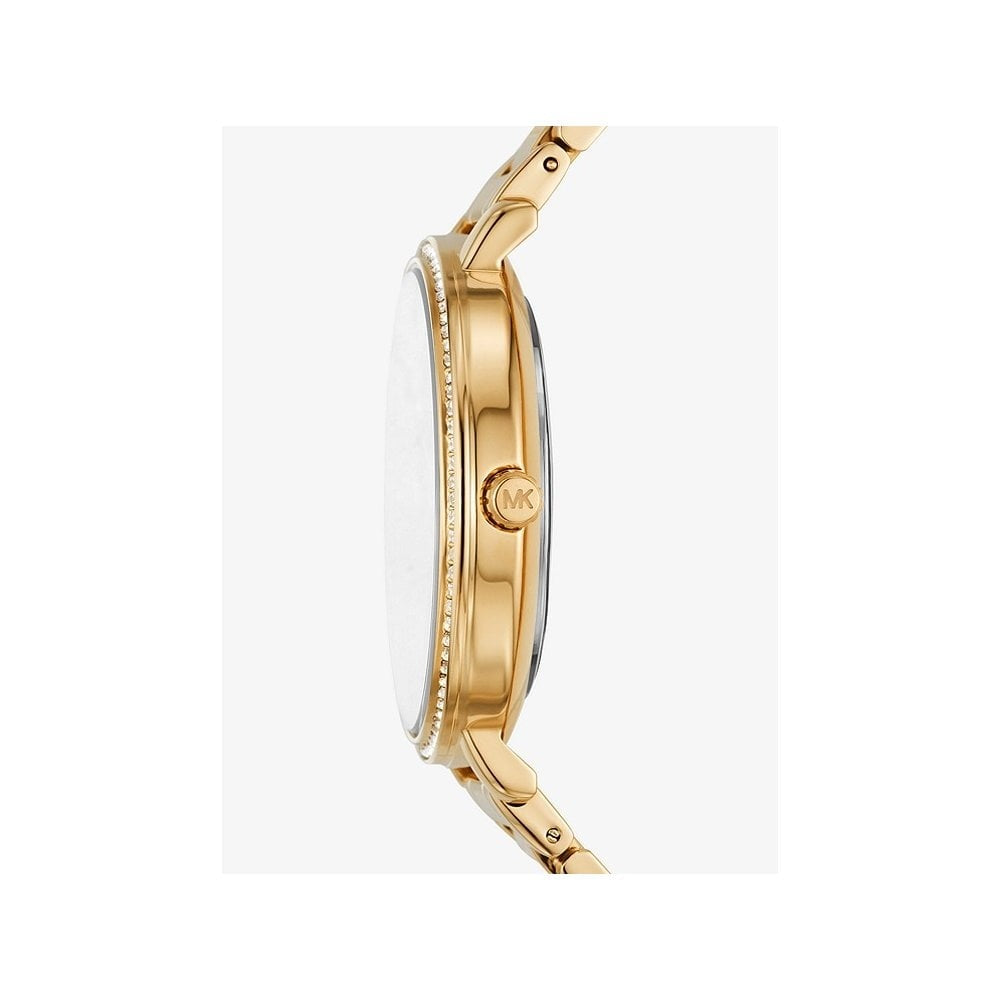 Pyper Pavé Gold-Tone Logo Watch