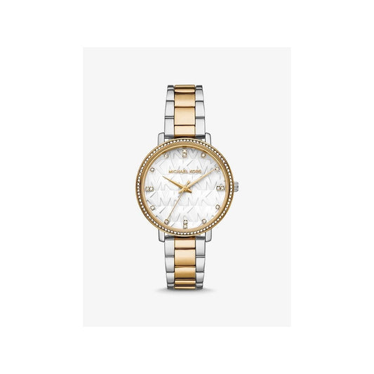 Pyper Pavé Two-Tone Logo Watch