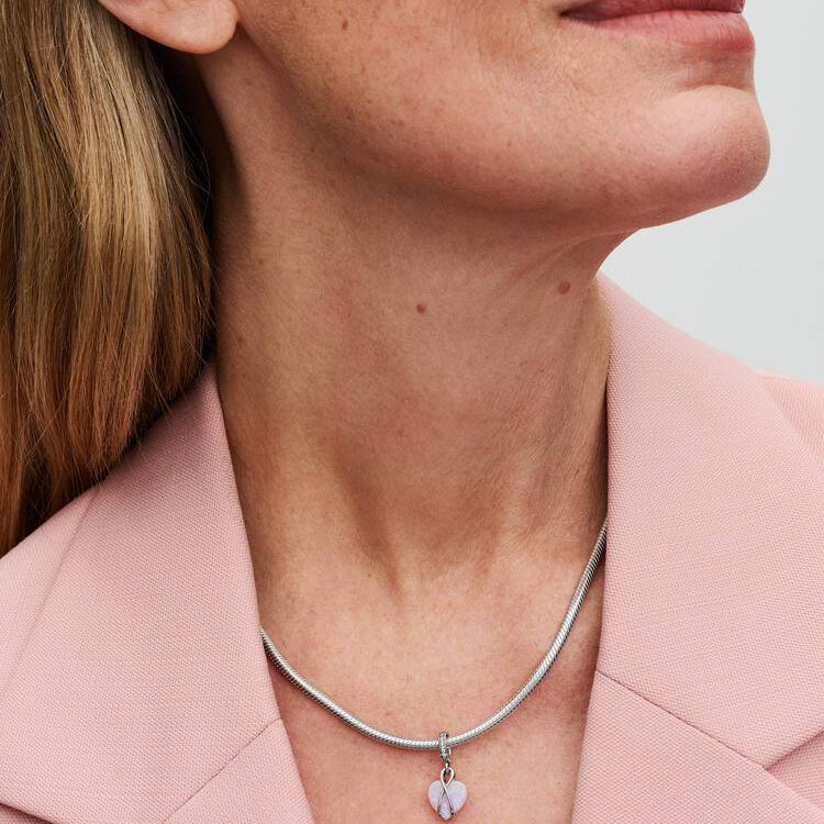 Mum Opalescent Heart Dangle Pandora Charm