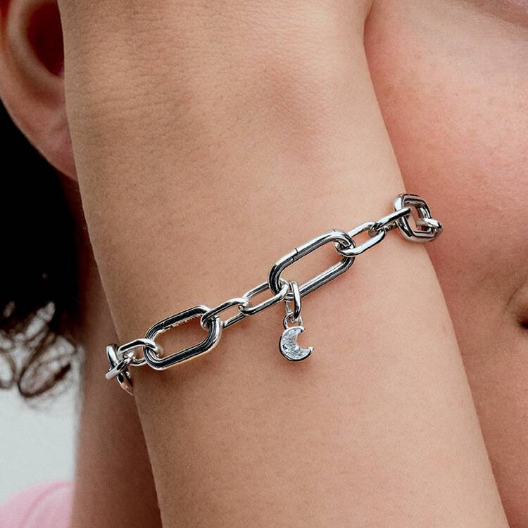 Sparkling Moon Mini Dangle Pandora Charm