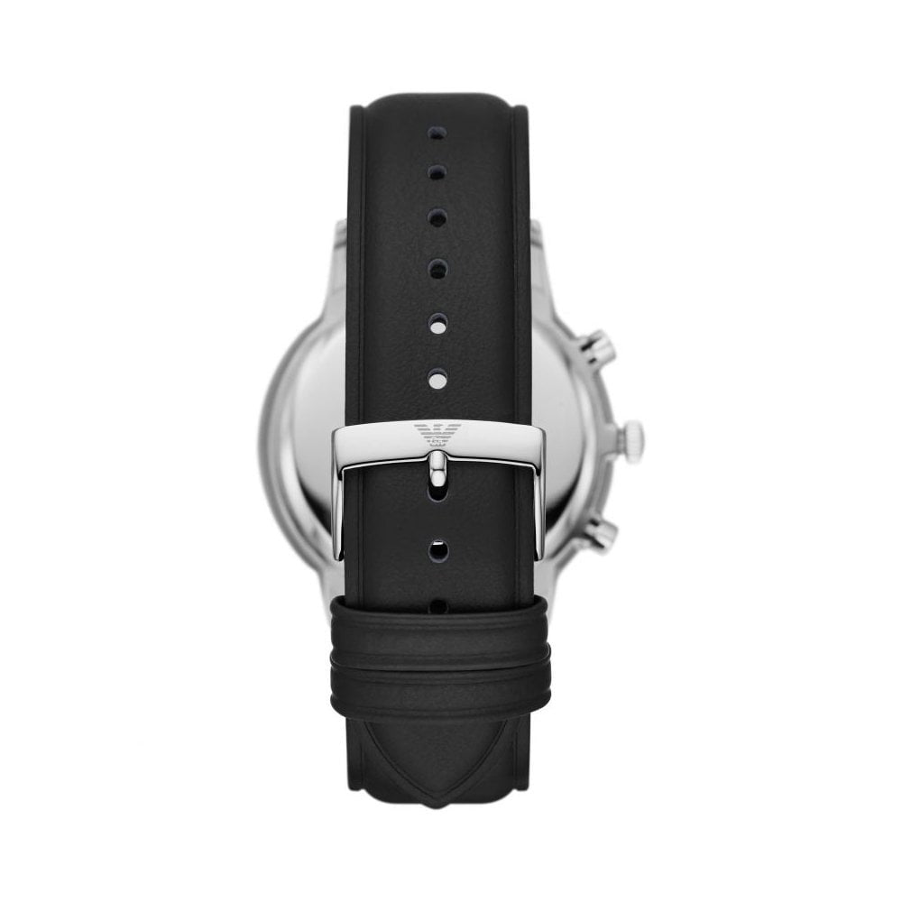RENATO GENTS STAINLESS STEEL CHRONOGRAPH WATCH WITH ROSE GOLD DETAIL