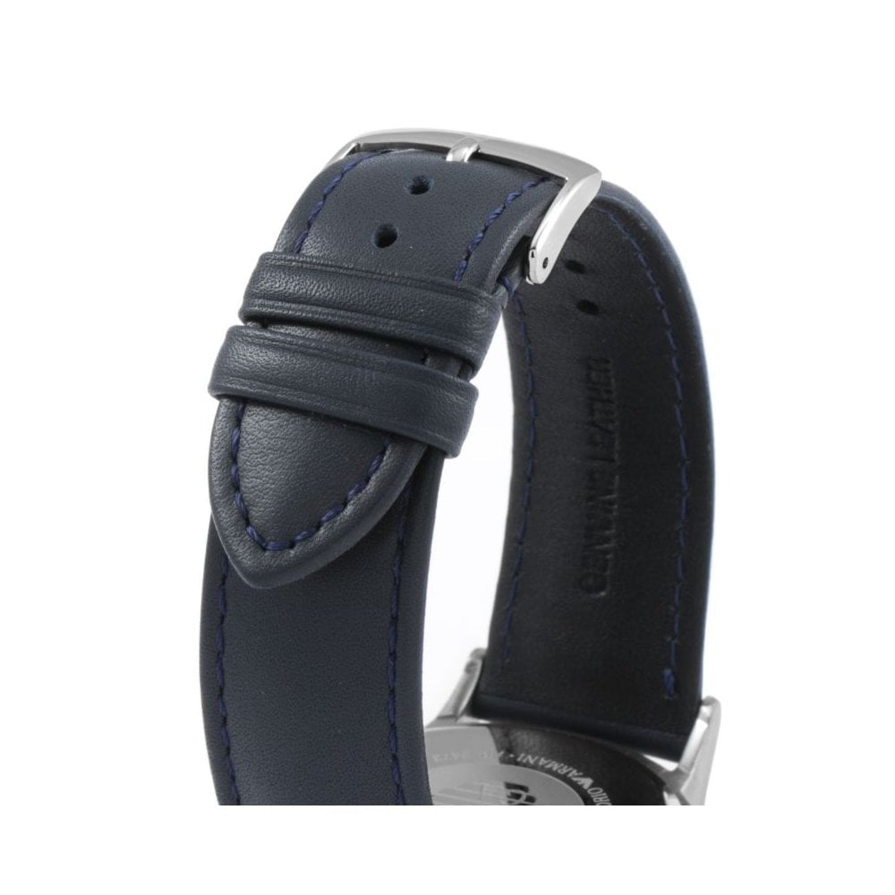 RENATO STAINLESS STEEL WATCH WITH BLUE STRAP & DIAL
