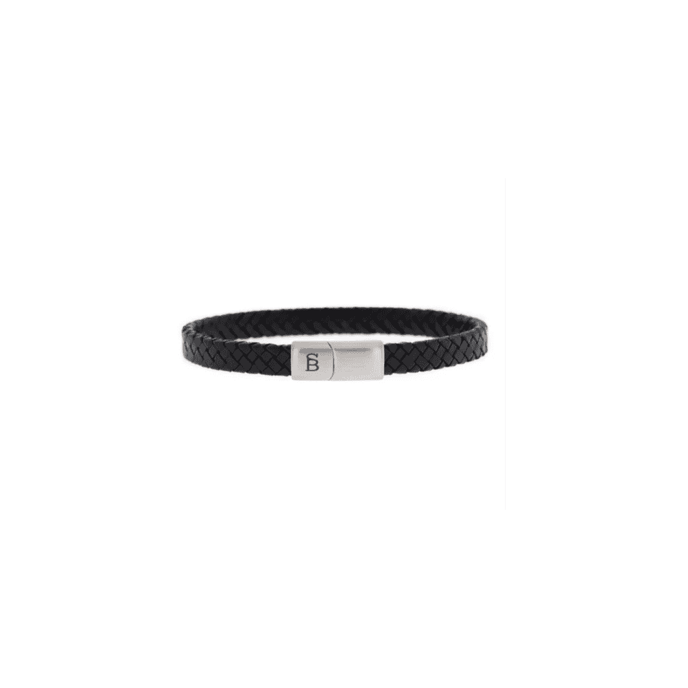 RILEY BLACK LEATHER BRACELET