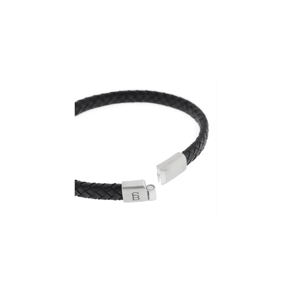 RILEY BLACK LEATHER BRACELET