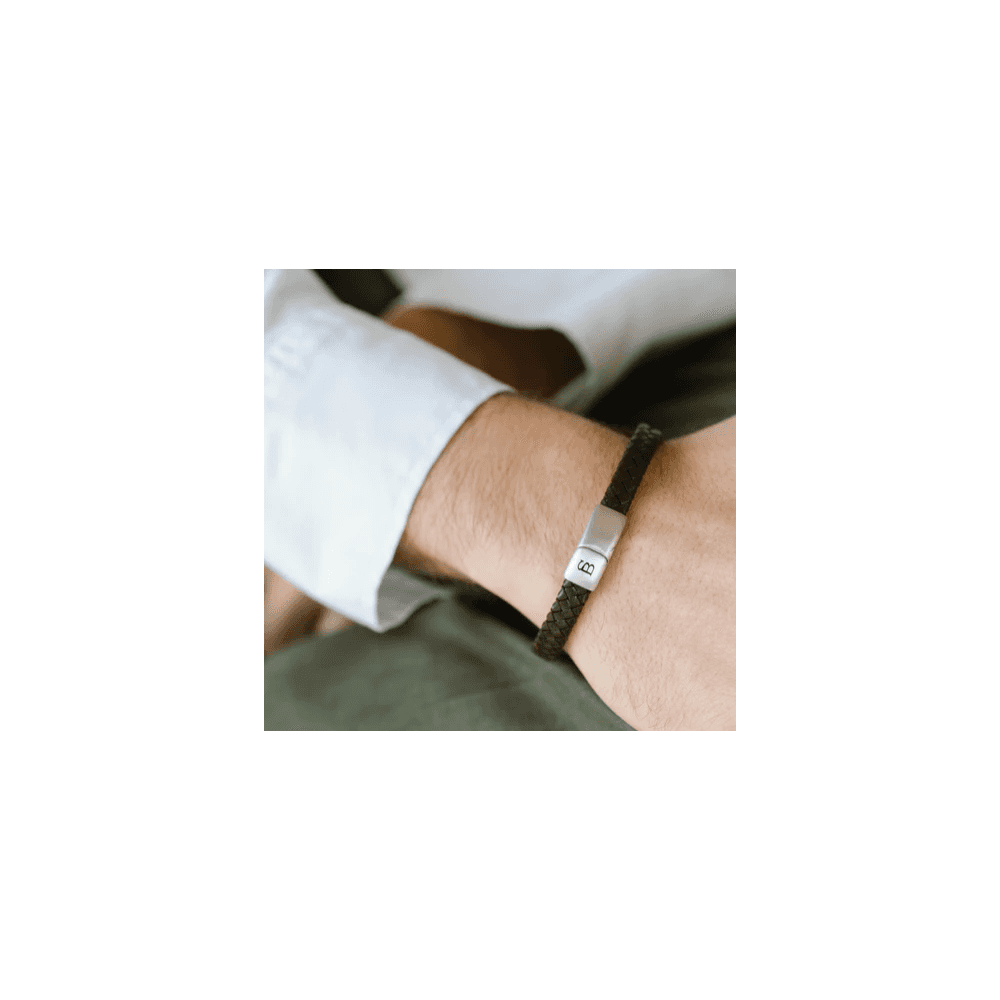 RILEY DARK BROWN LEATHER BRACELET