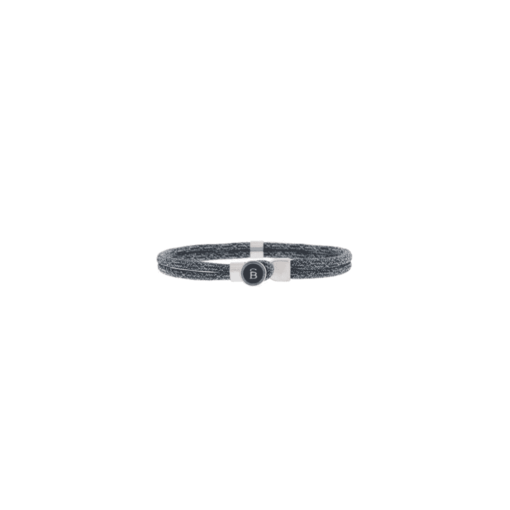 RIPTIDE ANTRACIET ROPE STEEL BRACELET