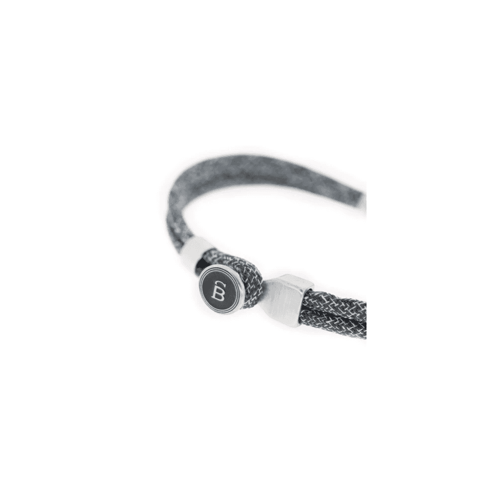 RIPTIDE ANTRACIET ROPE STEEL BRACELET