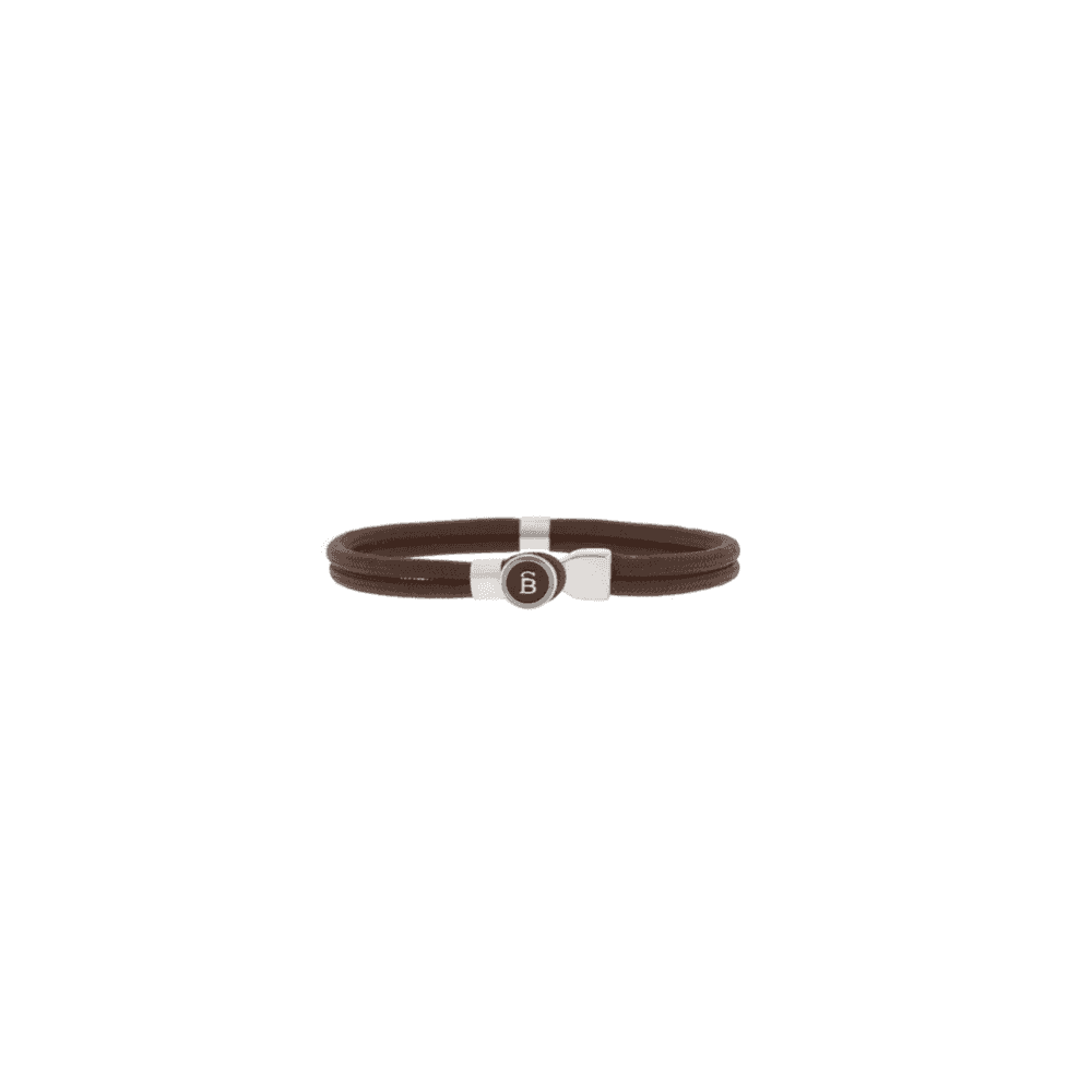 RIPTIDE BROWN ROPE STEEL BRACELET