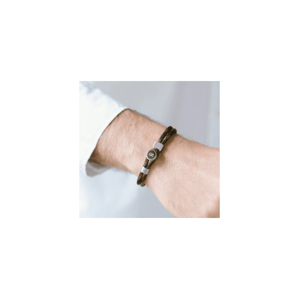 RIPTIDE WOODLAND ROPE STEEL BRACELET