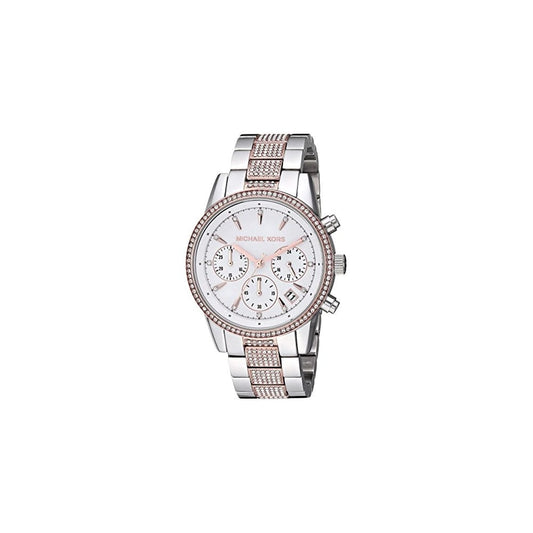 RITZ 2 TONE STAINLESS & ROSE BRACELET WATCH