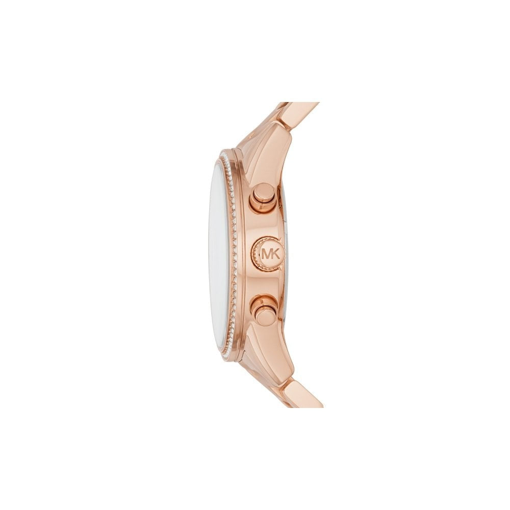 RITZ ROSE GOLD DIAL STAINLESS STEEL LADIES WATCH