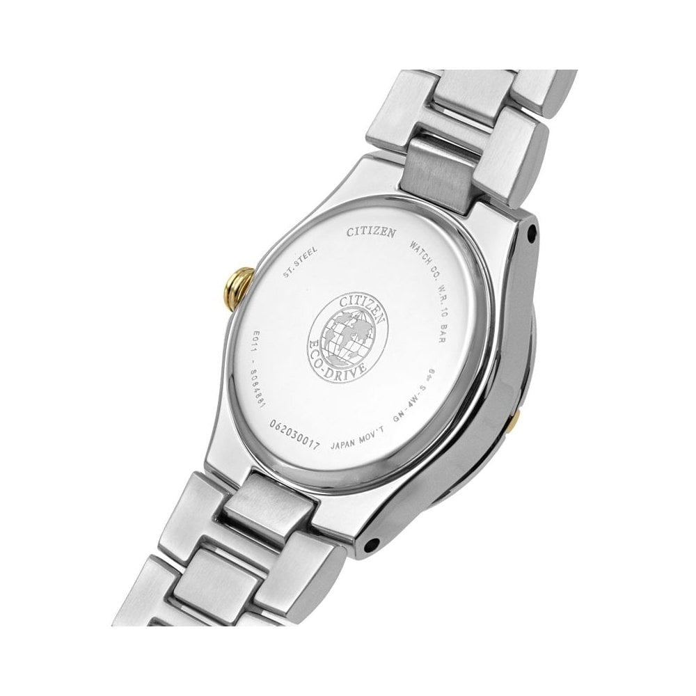 RIVA TWO TONE LADIES GOLD & STAINLESS STEEL BRACELET WATCH WITH MOTHER OF PEARL DIAL