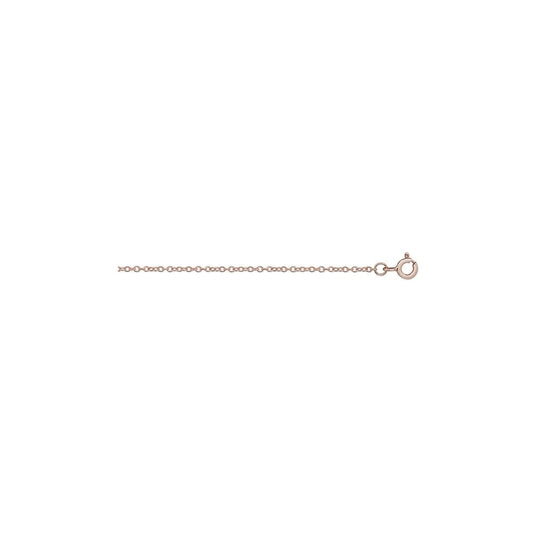 ROSE GOLD ON SILVER 18######## CABLE CHAIN