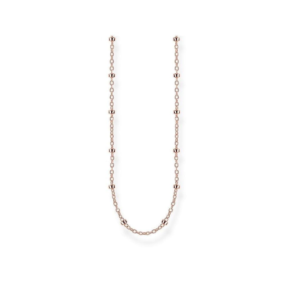 ROSE GOLD ON SILVER ROUND BELCHER CHAIN
