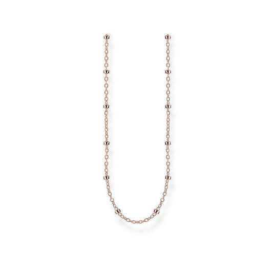 ROSE GOLD ON SILVER ROUND BELCHER CHAIN