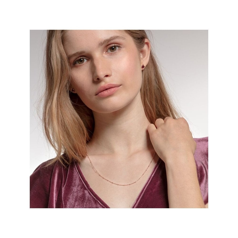 ROSE GOLD ON SILVER ROUND BELCHER CHAIN