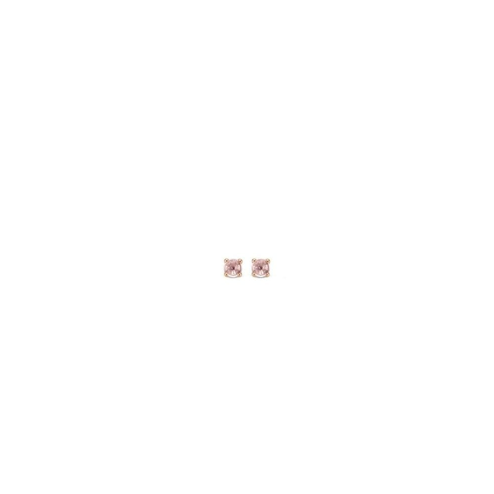 ROSE GOLD & SILVER MILANO NUDE CRYSTAL STUD EARRINGS