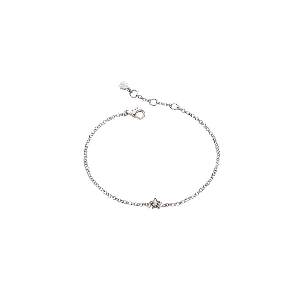 ROSE GOLD STAR STERLING SILVER BRACELET