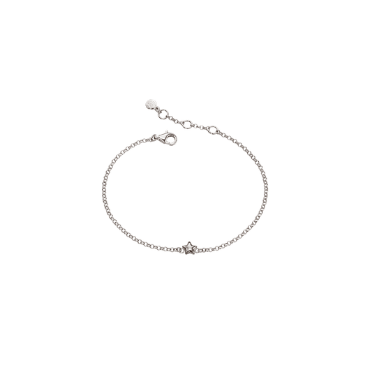 ROSE GOLD STAR STERLING SILVER BRACELET
